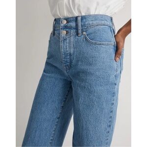 Madewell Perfect Vintage Wide-Leg Jean Harding Wash: Button-Fly Edition Size 26